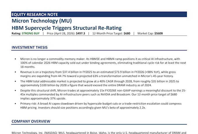 do equity research, stock analysis and valuation